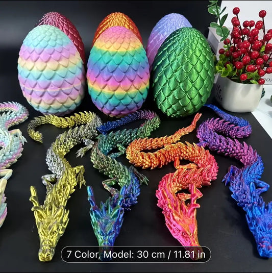 30cm Articulated Dragon – 3D Printed Collectible