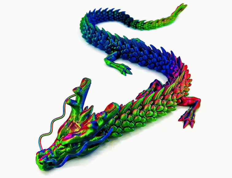 60 cm Articulated Dragon – 3D Printed Collectible